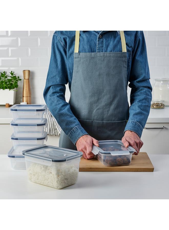 Zaboon Food Container With Lid, Set Of 6, Plastic - Image 4