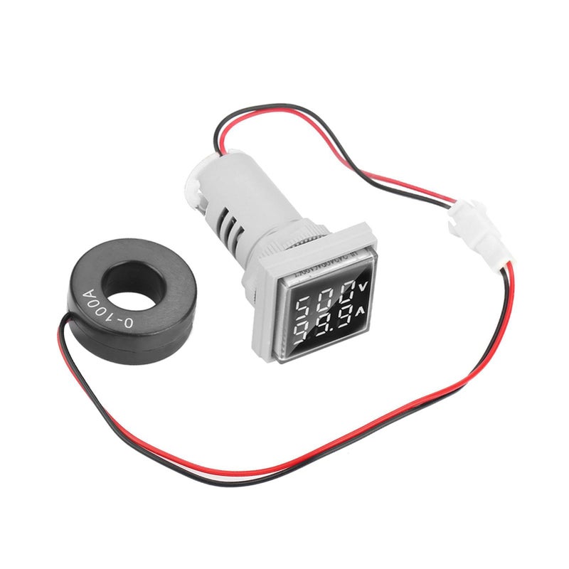 White LED Voltmeter Indicator 0 100A Clear Display Small Wide Measurement Range - Image 5