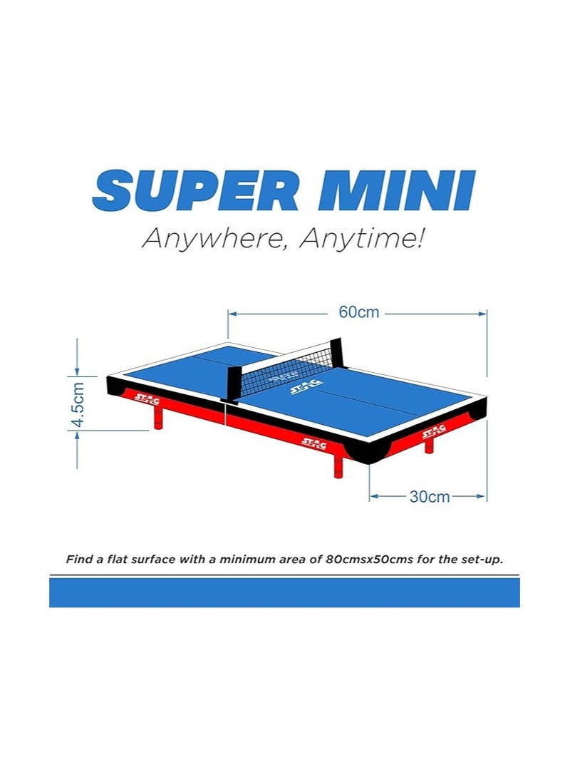 STAG ICONIC Stag Super Mini Fun Table Tennis Table | Compact & Portable | Indoor Game for Kids & Adults - Image 4
