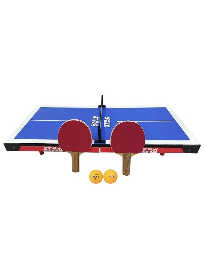 STAG ICONIC Stag Super Mini Fun Table Tennis Table | Compact & Portable | Indoor Game for Kids & Adults - Image 1