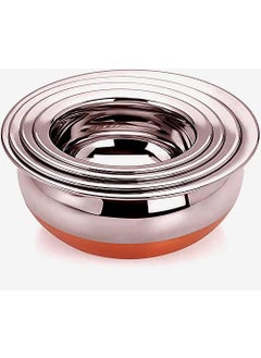 REAVIAN REAVIAN Stainless Steel Copper Bottom Kitchen Serving Cooking Bowl Handi Set 5Pieces Biryani Handi  - Image 5