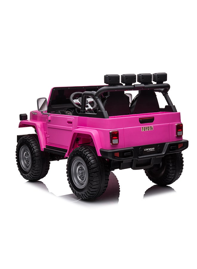 Rayfun Licensed Toyota FJ Cruiser 12V Electric Ride-On SUV for Kids - Parental Remote, 2-Seater, LED Lights, MP3 Player, & Spring Suspension - Image 5