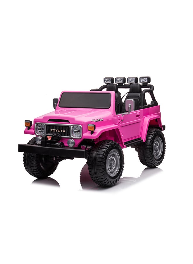Rayfun Licensed Toyota FJ Cruiser 12V Electric Ride-On SUV for Kids - Parental Remote, 2-Seater, LED Lights, MP3 Player, & Spring Suspension - Image 3