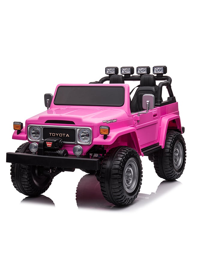 Rayfun Licensed Toyota FJ Cruiser 12V Electric Ride-On SUV for Kids - Parental Remote, 2-Seater, LED Lights, MP3 Player, & Spring Suspension - Image 2
