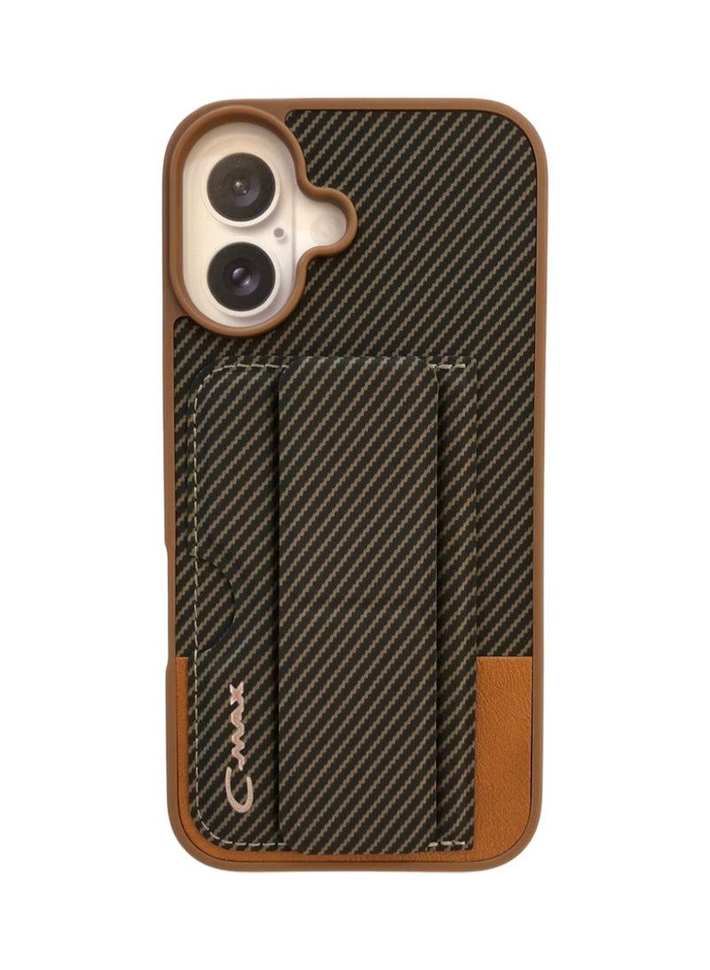 iPhone 16 Case with Kickstand & Card Holder