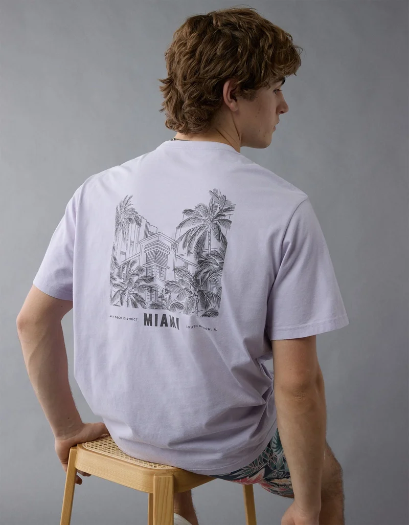 امريكان ايجل تي-شيرت بطبعة شعار