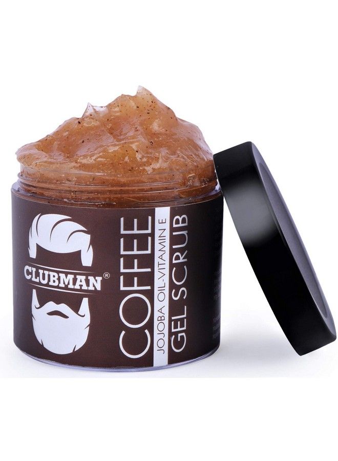 Clubman Jojoba Oil Vitamine Coffee Gel Scrub For Men (100Ml / 3.38 Fl Oz) - Image 4