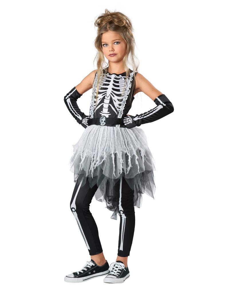 Seasons Halloween Girls Ghostly Skeleton Costume (S(4-6)) - Image 1