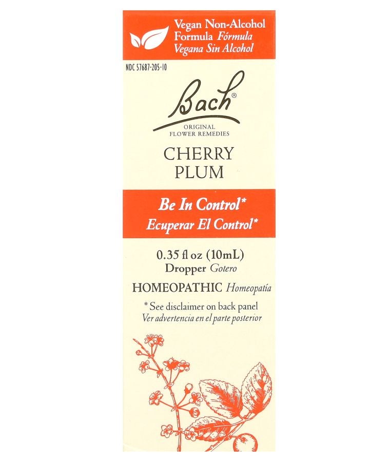 Bach Original Flower Remedies Cherry Plum 0.35 fl oz (10 ml)