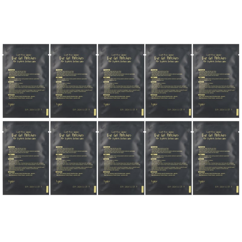 Under Eye Pads: Gold Non-Woven Fabric - No Irritation Non-Slip Design Lash Extension Pads for Eyelash Extension Artists Beauty Salons - Image 1