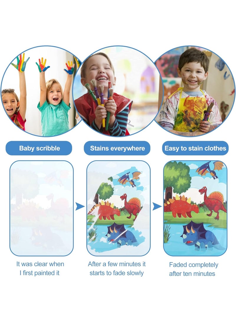 ARGT 6 Pack Magic Water Coloring Books with Water Pens – Reusable Mess-Free Painting Set for Toddlers and Kids - Image 4