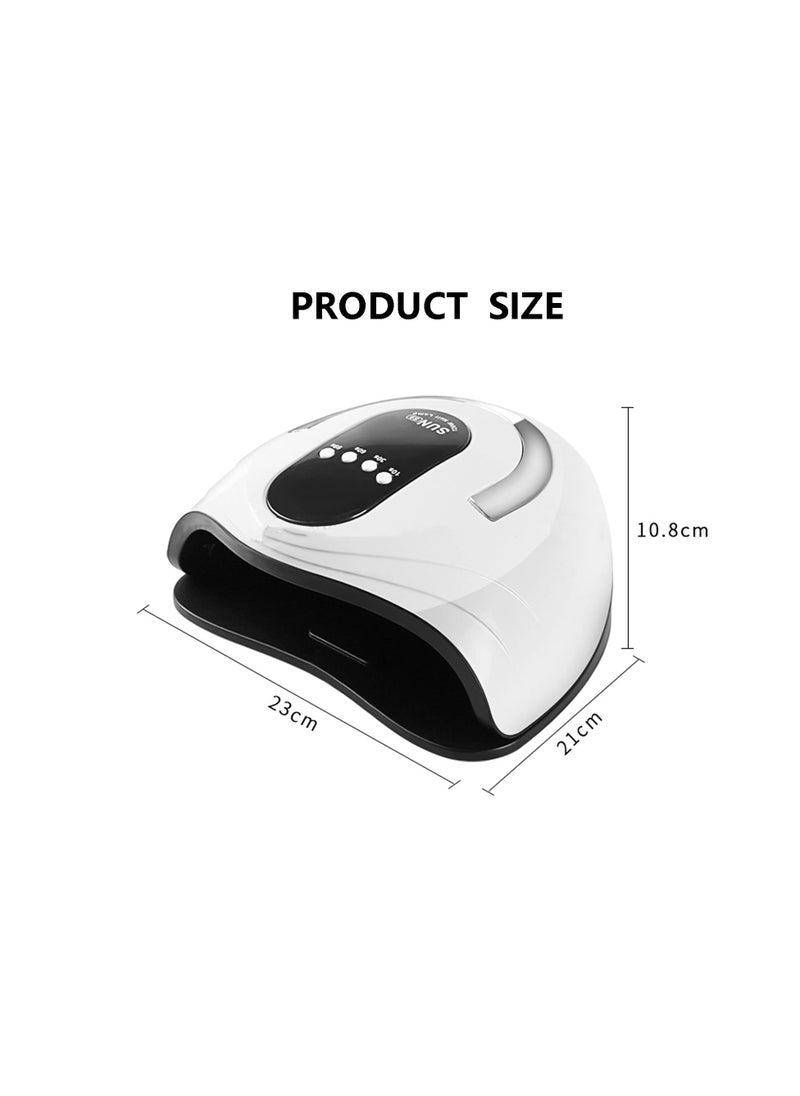 Excefore - 120W Gel Nail Lamp LED UV Nail Dryer, for Gel Polish Curing with 4 Time Setting, Faster Portable Nail Curing Machine for Hands and Feet of All Gel Polish, Auto Sensor Lamp for Home and Salon - Image 1