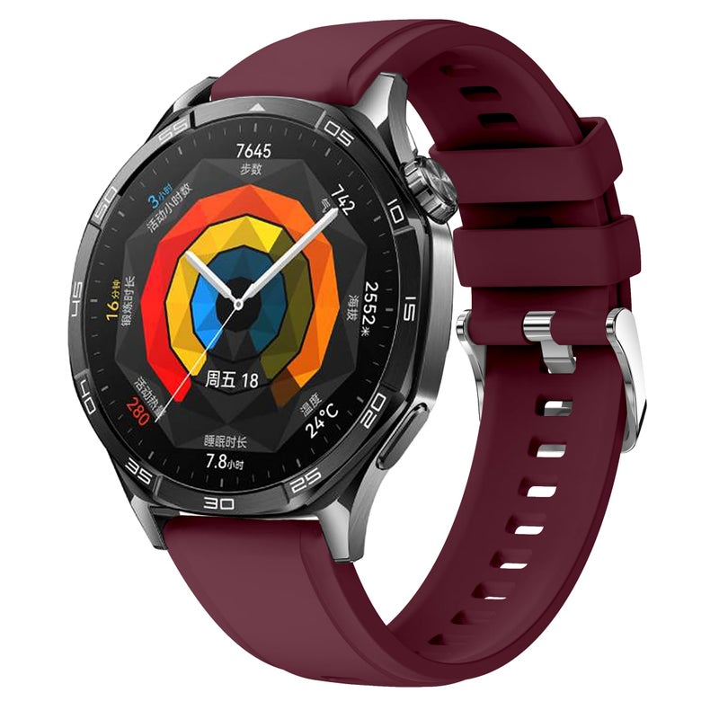 Dado 22mm Silicone Strap Compatible with Huawei GT5 Pro/GT4/GT3 Pro/GT2/GT1 46mm – Soft Durable Watch Band for GT Runner/Watch 3 Pro - Image 2