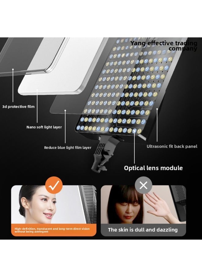 Generic 900w Studio Light Fill Light Photography Photo Anchor Dedicated Beauty Chin Led Professional-Specifications:24inch [4500w Flagship Exclusive Model] + 2m Floor Stand  - Image 4