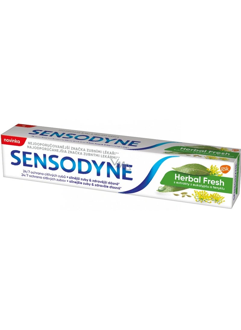 Sensodyne Two Pieces of Herbal fresh Toothpaste 75ml  - Image 2