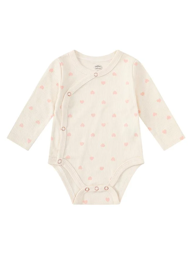 Luna & Lily Baby Heart Trail Bodysuit and Ribbed Pants Set