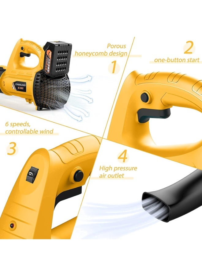 Cordless Leaf Blower – 320 CFM, 150 MPH, Lightweight, Battery & Charger Included – Ideal for Lawn & Yard Cleaning - Image 2