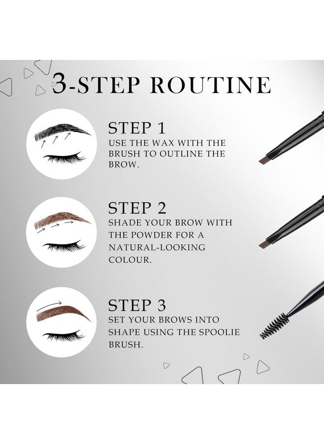 Facescanada - FACES CANADA HD Shape Up Brow Kit - Grey 01, 2.8g | Eyebrow Duo Kit - Wax & Powder With Brush | Long-Lasting | Precise & Natural Looking | Rich Color Payoff | Shaped & Defined Brows | Cruelty-free - Image 1