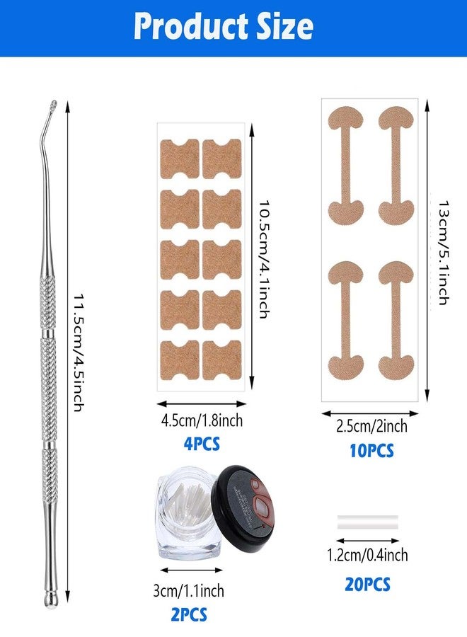 Aeenioy 100 PCS Ingrown Toe Nail Remover, Toe Nail Corrector Kit with Nail Remover Pads, Toenail Correction Patch for Ingrown Toenail Pain Relief, Daily Nail Care and Post-Exercise Maintenance - Image 2