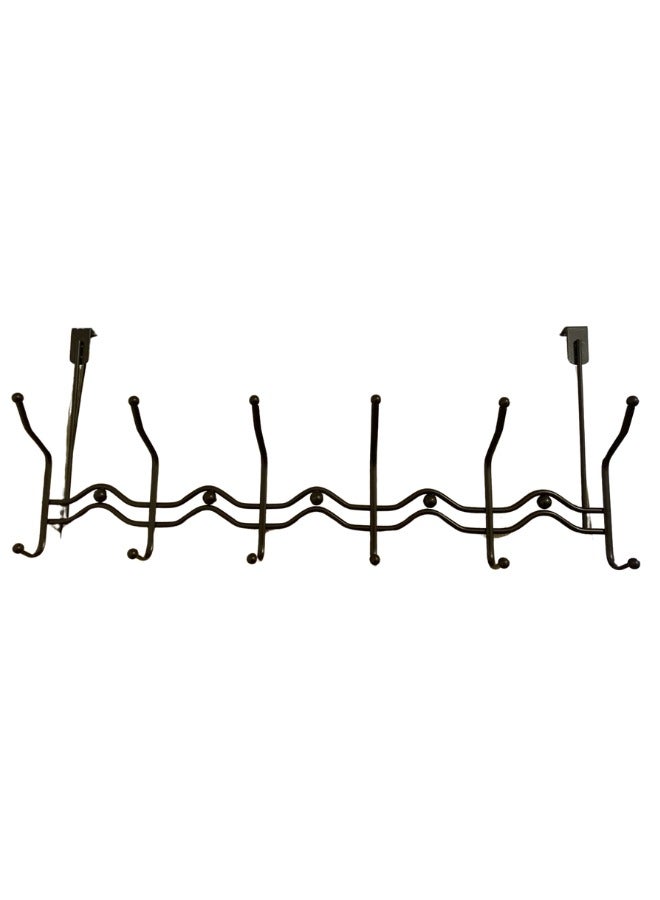 Flat Metal Hook with 6 Hooks Over Door Size: L560 x W130 x H270cm  - Image 1