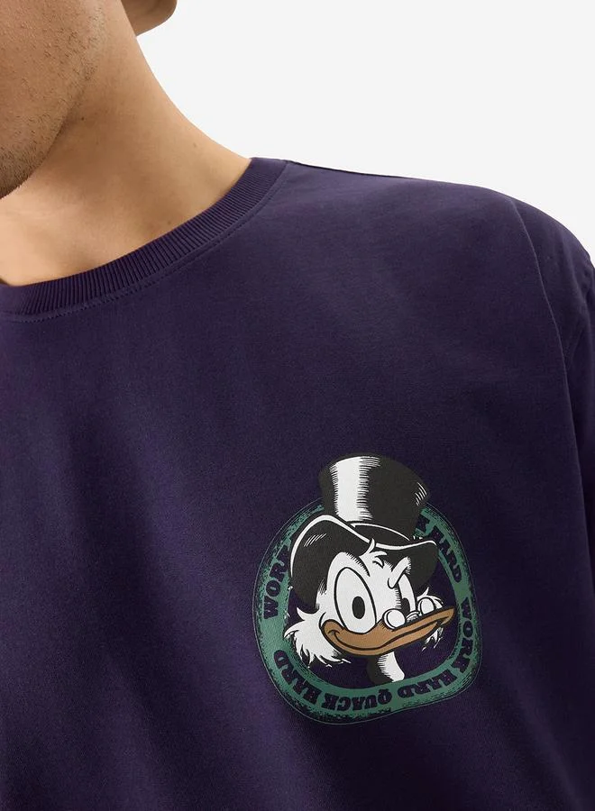 The Souled Store Men Oversized Disney Scrooge McDuck Graphic T-Shirt