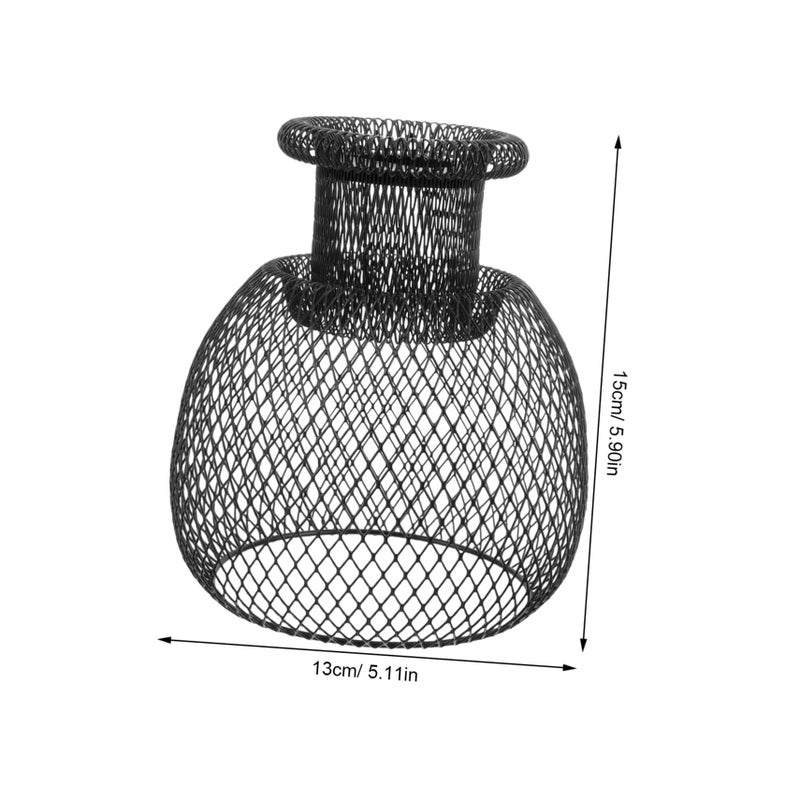 Hollow Out Iron Wire Cage Lamp Shade For Ceiling Wall Pendant Light Cover Vintage Industrial Style - Image 3