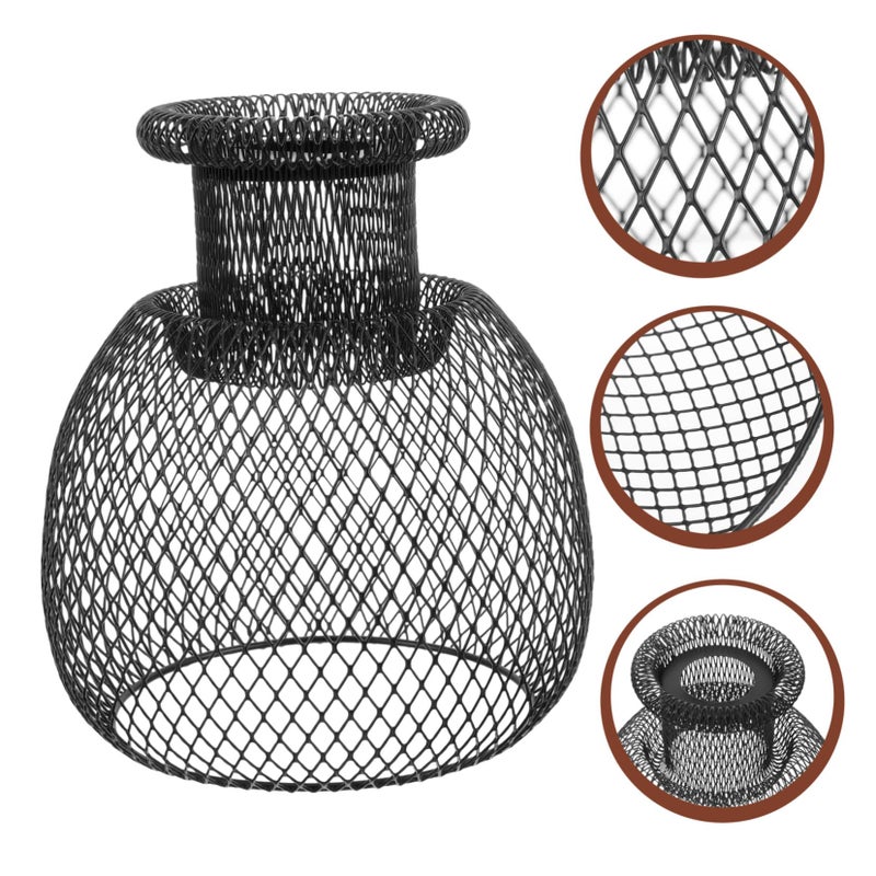 Hollow Out Iron Wire Cage Lamp Shade For Ceiling Wall Pendant Light Cover Vintage Industrial Style - Image 5