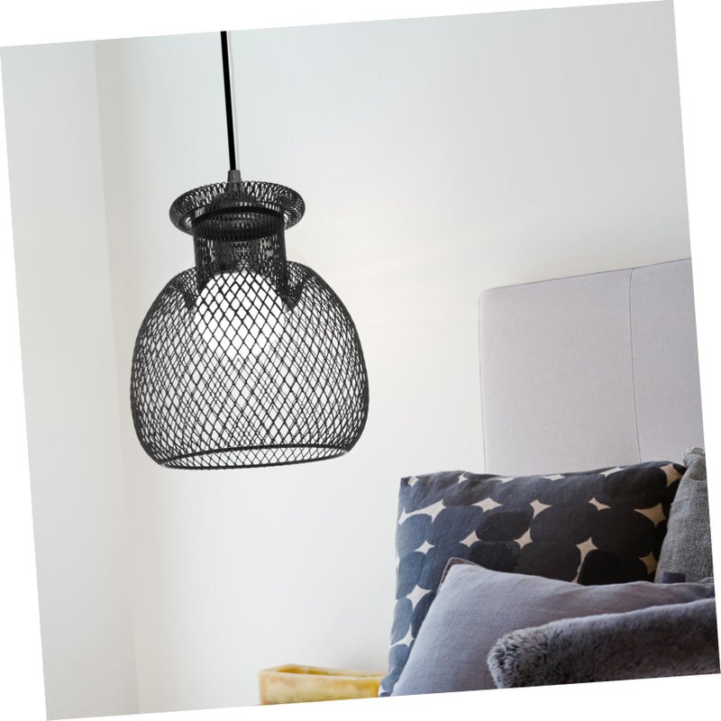 Hollow Out Iron Wire Cage Lamp Shade For Ceiling Wall Pendant Light Cover Vintage Industrial Style - Image 4