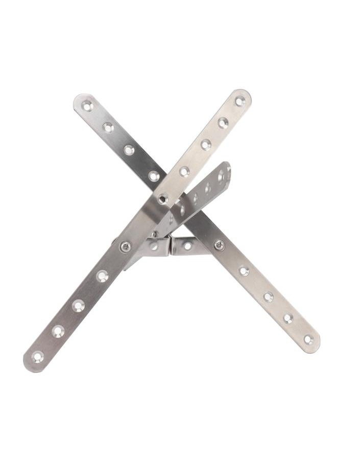 Thoraya - Collapsible Fire Rack Stainless Steel Wood Burning Camping Firewood Support Frame Fire Pit for Outdoor BBQ - Image 1