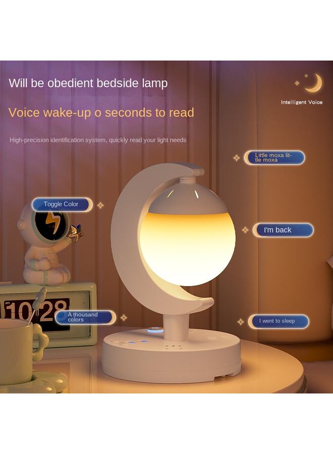 Bluejw New Planet Lamp Intelligent Voice Remote Control Table Lamp Colorful LED Atmosphere Lamp Socket Multifunctional Nightlight Eye Protection - Image 2