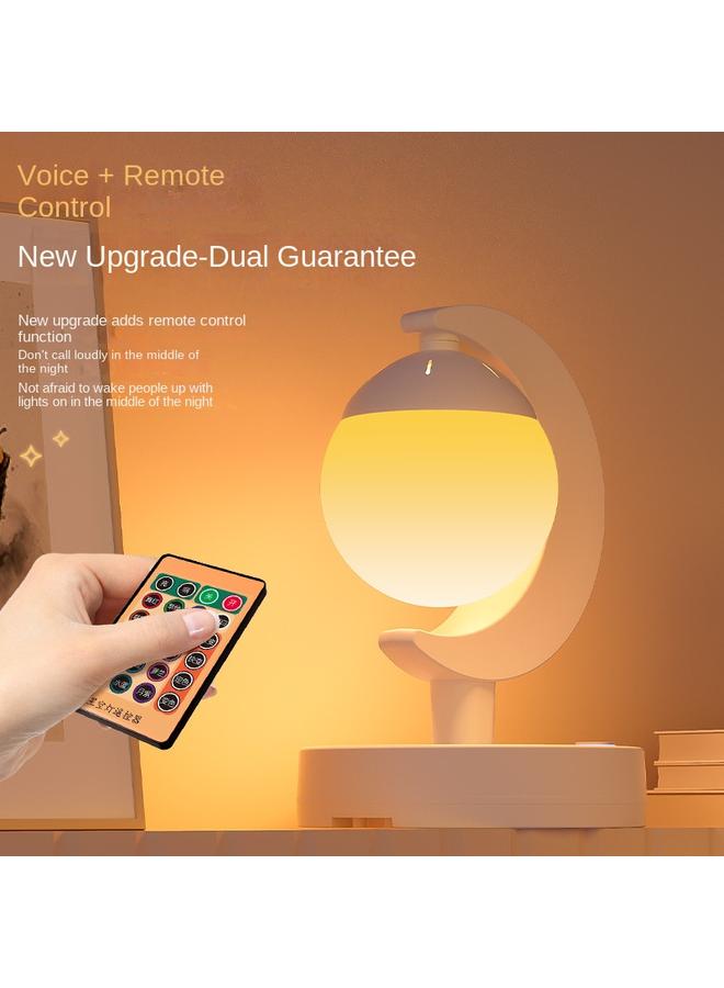 Bluejw New Planet Lamp Intelligent Voice Remote Control Table Lamp Colorful LED Atmosphere Lamp Socket Multifunctional Nightlight Eye Protection - Image 3