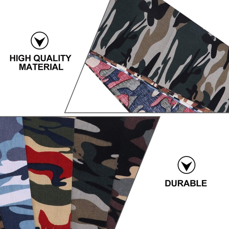 klarako 9Pcs Camouflage Sewing Fabric 25CM Cotton Fabric Squares Sewing Patchwork for DIY Crafts Sewing Scrapbooking Quilting (7 Colors) - Image 3