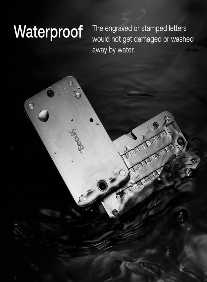 SecuX - XSEED PRO Eco - Indestructible Bitcoin Wallet Crypto Seed Storage Steel Plate - Compatible, Ledger, Hardware Wallets - Image 4