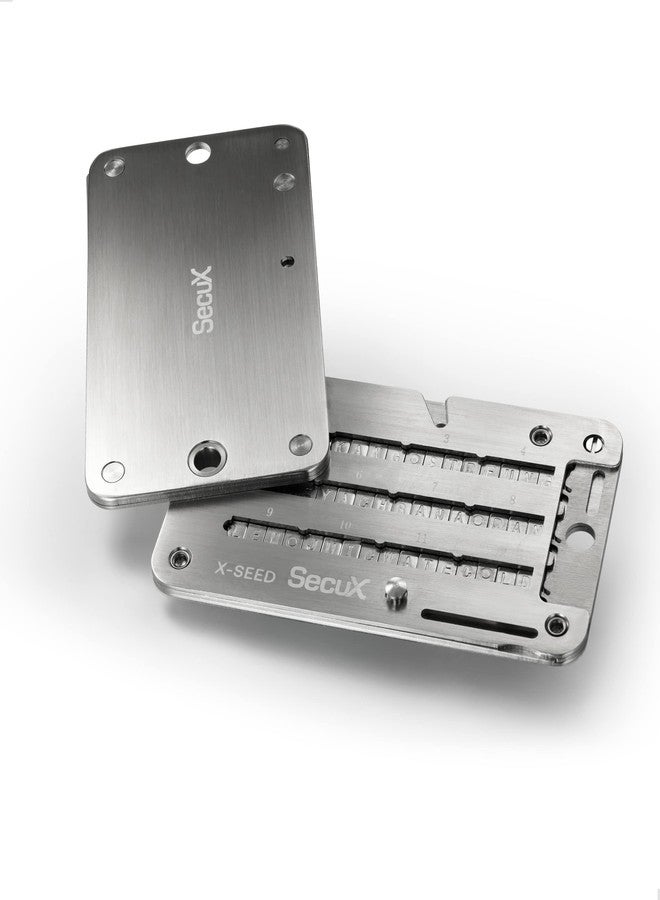 SecuX - XSEED PRO Eco - Indestructible Bitcoin Wallet Crypto Seed Storage Steel Plate - Compatible, Ledger, Hardware Wallets - Image 2