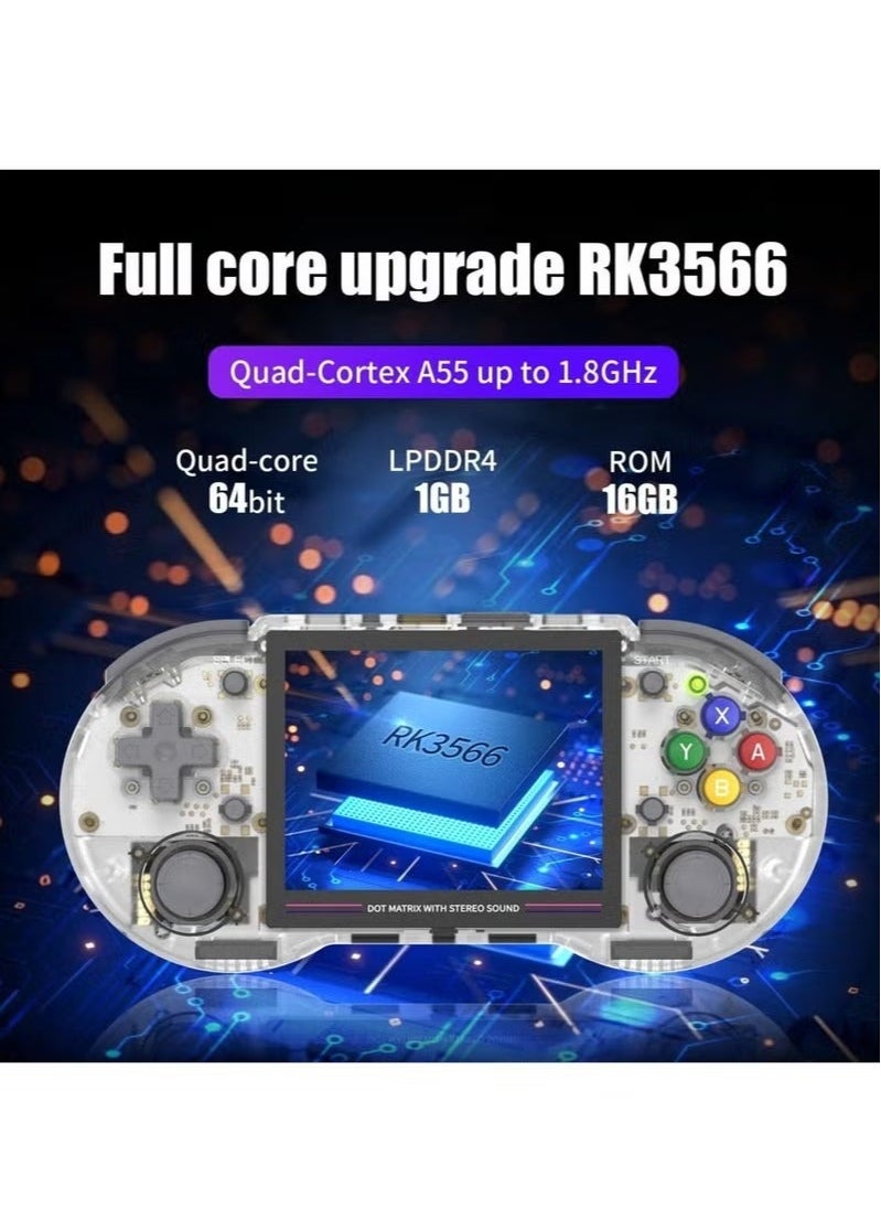 ANBERNIC  RG353PS Retro Handheld Gaming Console, Single Linux Operating System with RK3566 Chip, 3.5 Inch IPS Display, Includes 128GB TF Card Loaded with 4519 Games, 5G WiFi and 4.2 Bluetooth Compatible  - Image 2