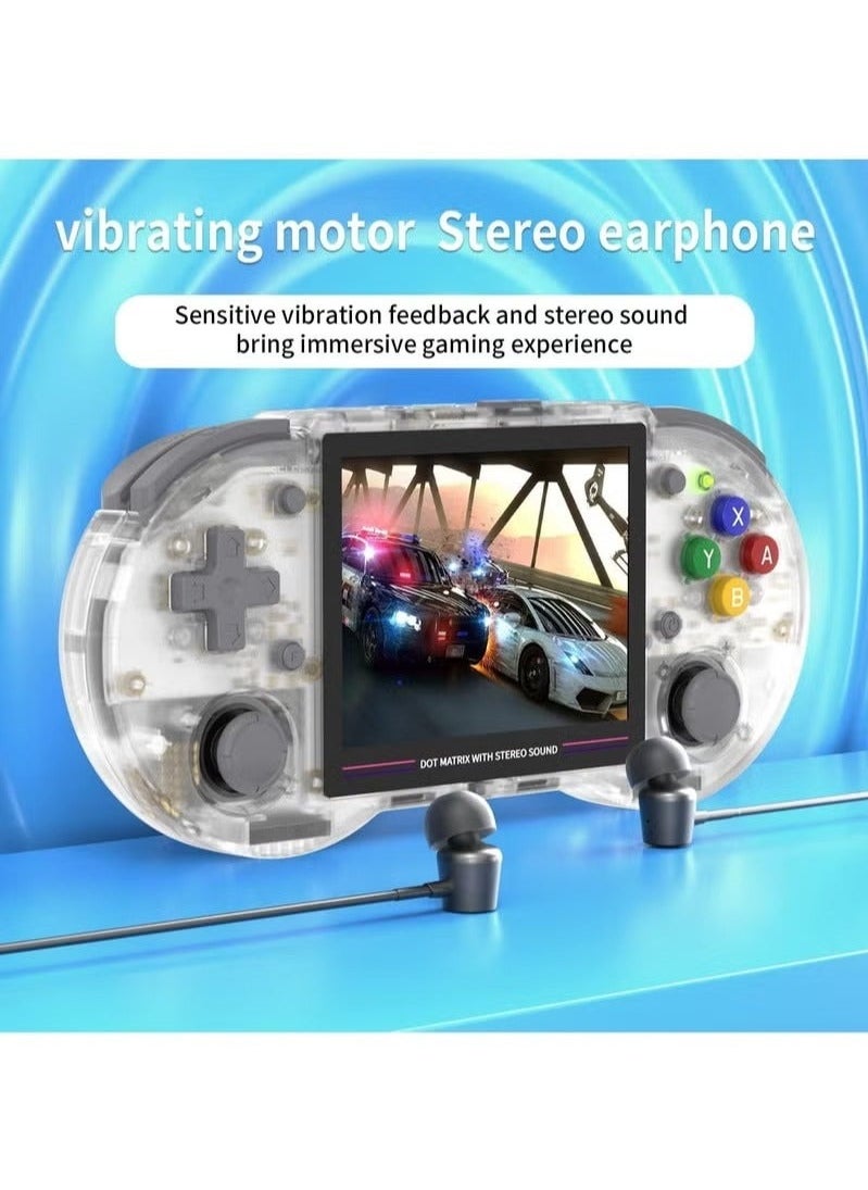 ANBERNIC  - RG353PS Retro Handheld Gaming Console, Single Linux Operating System with RK3566 Chip, 3.5 Inch IPS Display, Includes 128GB TF Card Loaded with 4519 Games, 5G WiFi and 4.2 Bluetooth Compatible - Image 1
