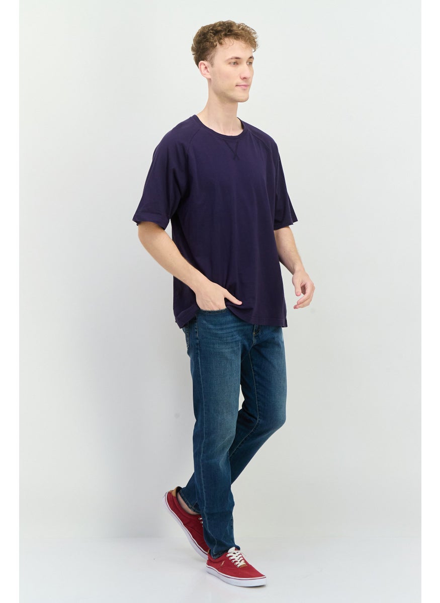 Champion Men Sportswear Fit Short Sleeves Outdoor T-Shirt, Navy  - Image 4