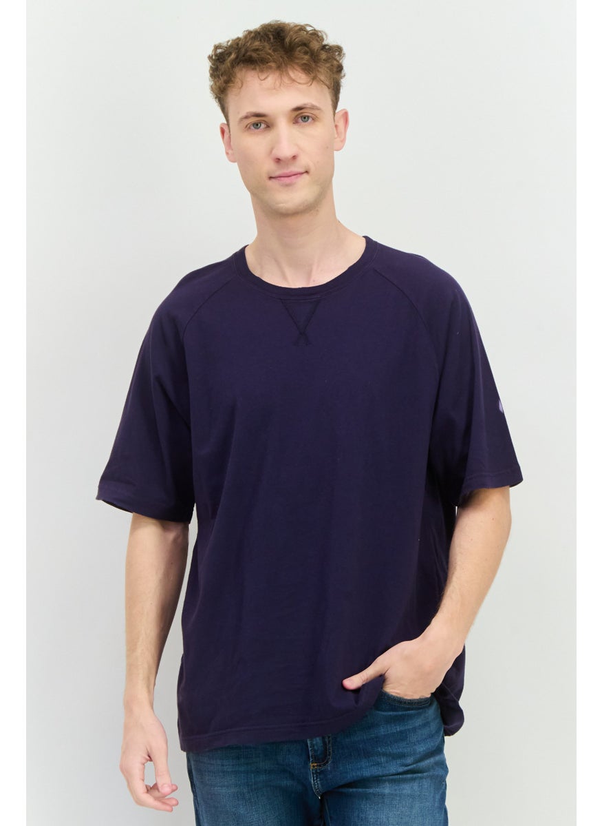 Champion Men Sportswear Fit Short Sleeves Outdoor T-Shirt, Navy  - Image 1