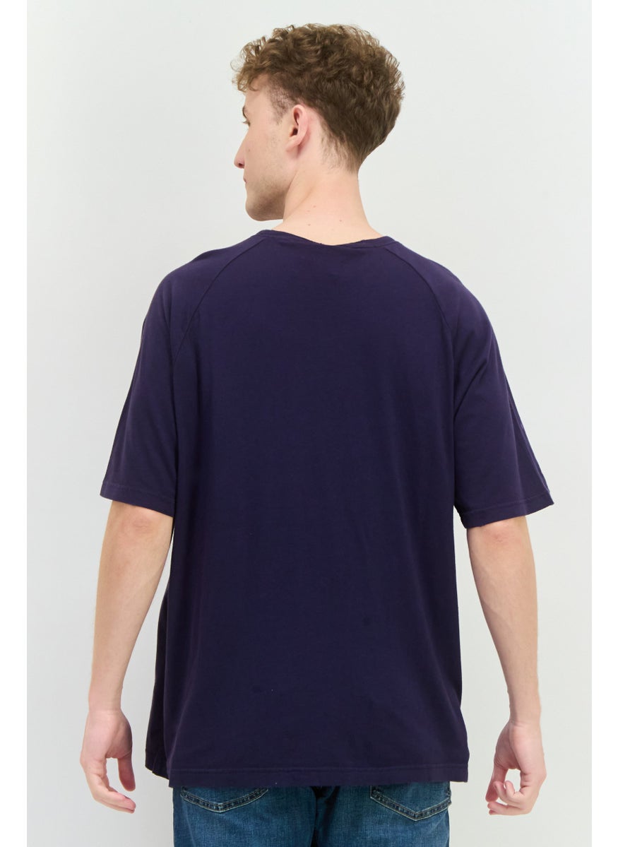 Champion Men Sportswear Fit Short Sleeves Outdoor T-Shirt, Navy  - Image 3