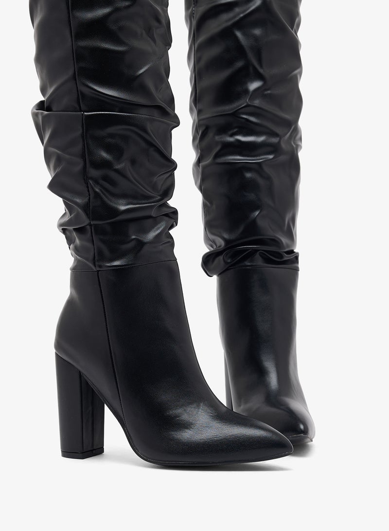 جينجر أحذية الركبة بكعب مدبب - Image 4