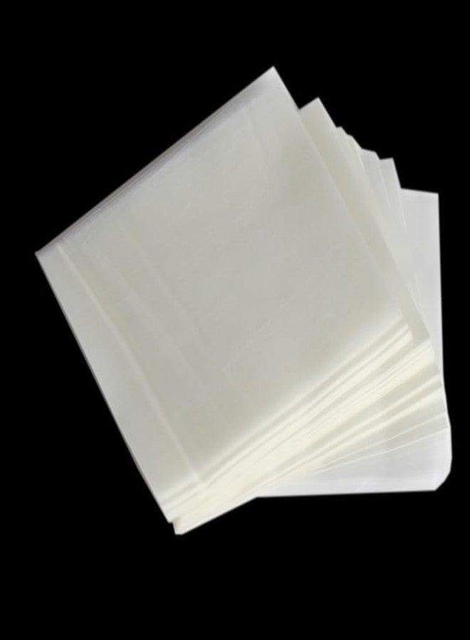 KOOTIPS 500Pieces Glutinous Rice Paper Edible Rice Paper Wafer Papers Edible Candy Wrappers 6.5x 10 cm(2.56x3.94 inch) For Baking and Cake Decorating Cupcakes Sushi Candy Caramel Toffee Rice - Image 1