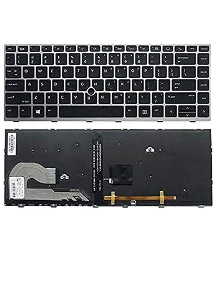Replacement Keyboard for HP EliteBook 840 G5 840 G6 EliteBook 745 G5 745 G6 Series Laptop with Backlit US Layout P/N: L11307-001 L14378-001  - Image 2