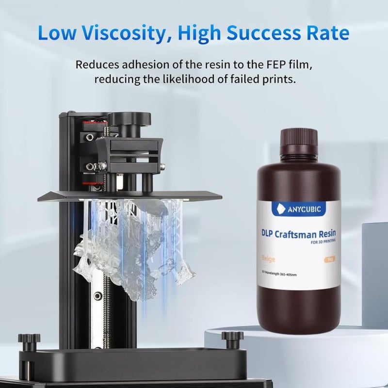 3idea 3 idea Imagine Create Print DLP Craftsman UV Resin (Beige) 1kg - Image 3