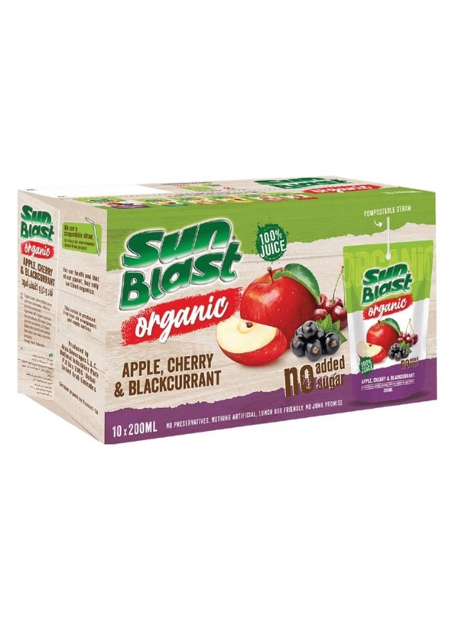 Sunblast عصير طبيعي عضوي نقي من التفاح والكرز والتوت الأسود - Image 1