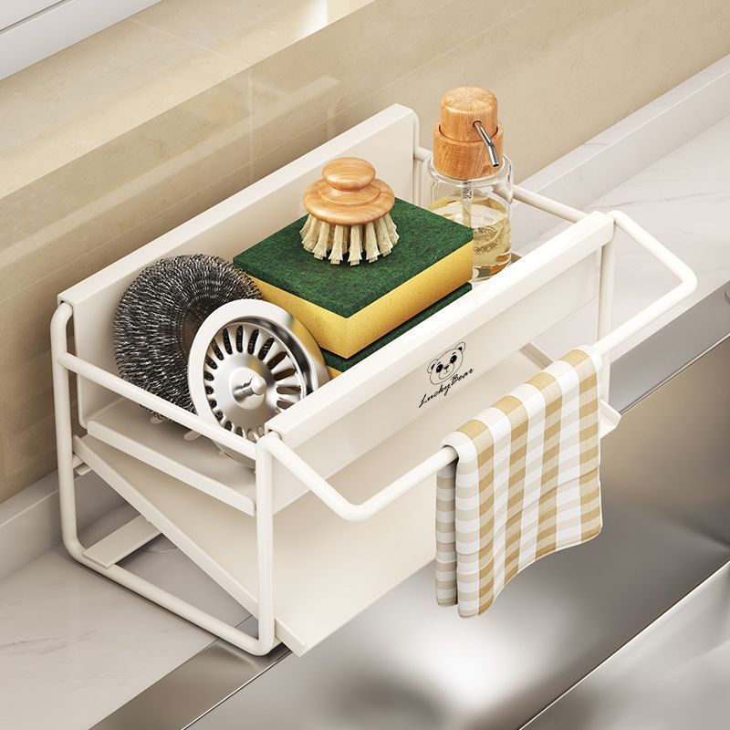 Multifunctional Kitchen Sink Caddy Rack for Sponges and Towels - Image 3
