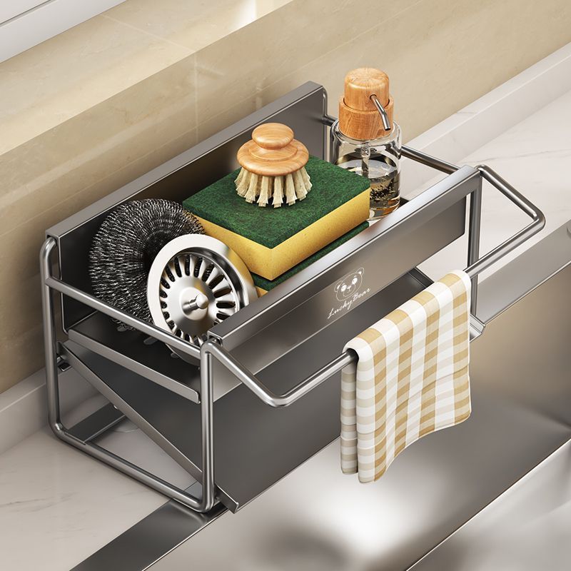 Multifunctional Kitchen Sink Caddy Rack for Sponges and Towels - Image 1