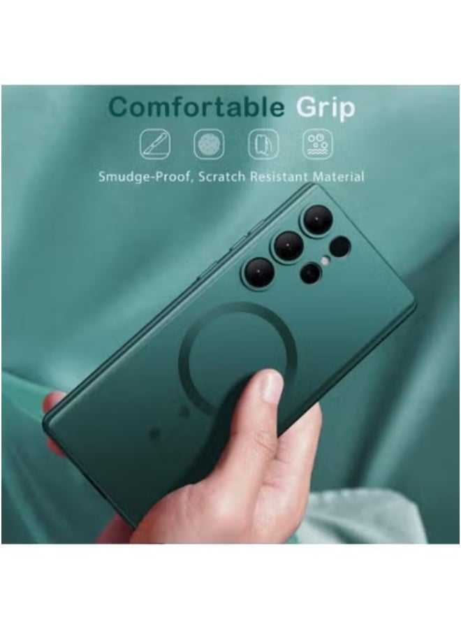 TIGER Samsung Galaxy S23 Ultra Case Cover Compatible with MagSafe – Slim Thin Magnetic Protective Case for Samsung Galaxy S23 Ultra 6.8-Inch | Clear Shockproof Back with Wireless Charging Support | Lightweight Anti-Scratch Cover with Precise Cutouts & Strong Grip - Image 3