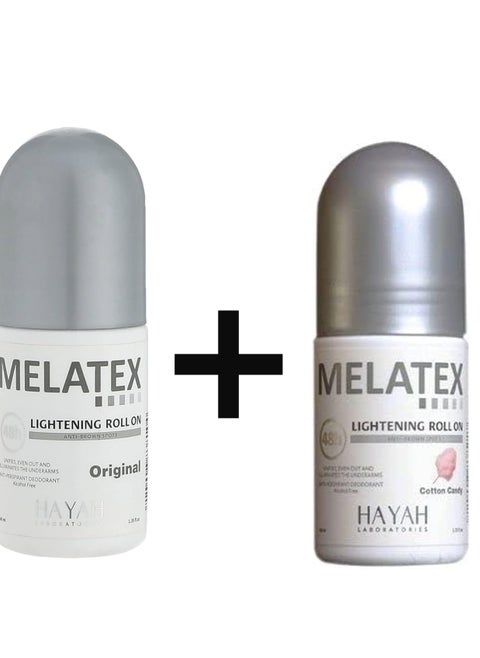 Hayah Melatex Lightening Roll On cotton candy+ Original 40 ML 1+1