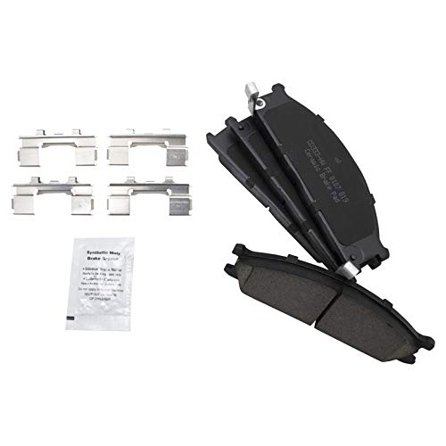 TRQ Front Brake Pad & Rotor Kit Brake Pads Brake Rotor Ceramic Compatible with 1998-2004 Nissan Frontier - Image 3