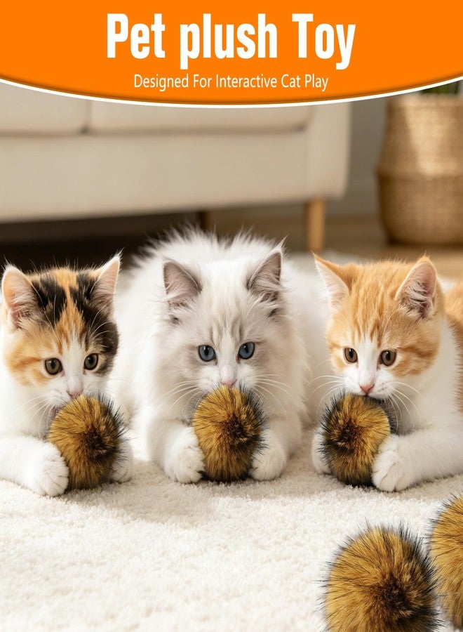 Cat Toy Faux Rabbit Fur Ball,2026 New Soft Rabbit Fur Catnip Balls (3PCS) - Image 3